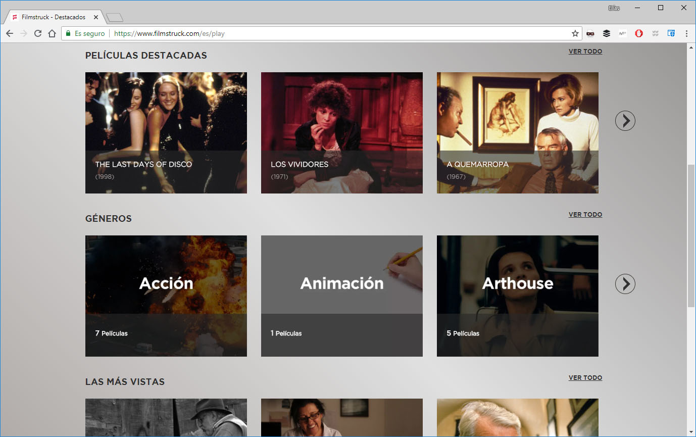 filmstruck servicio de streaming peliculas disponibles