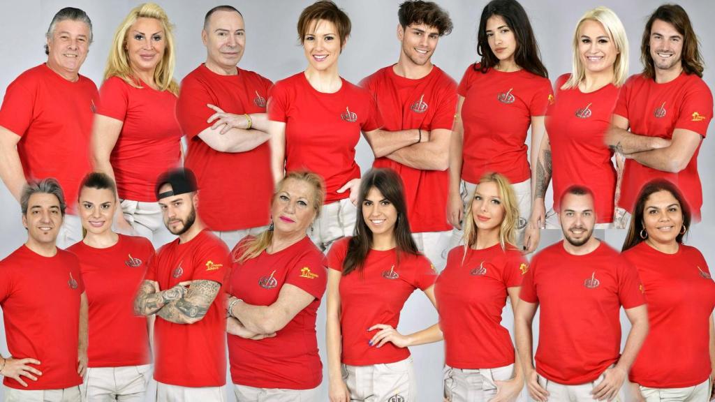 Los 16 concursantes de 'Supervivientes'.