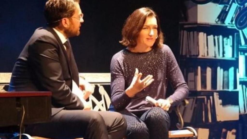 Huerta y González-Sinde en un encuentro de 2015.