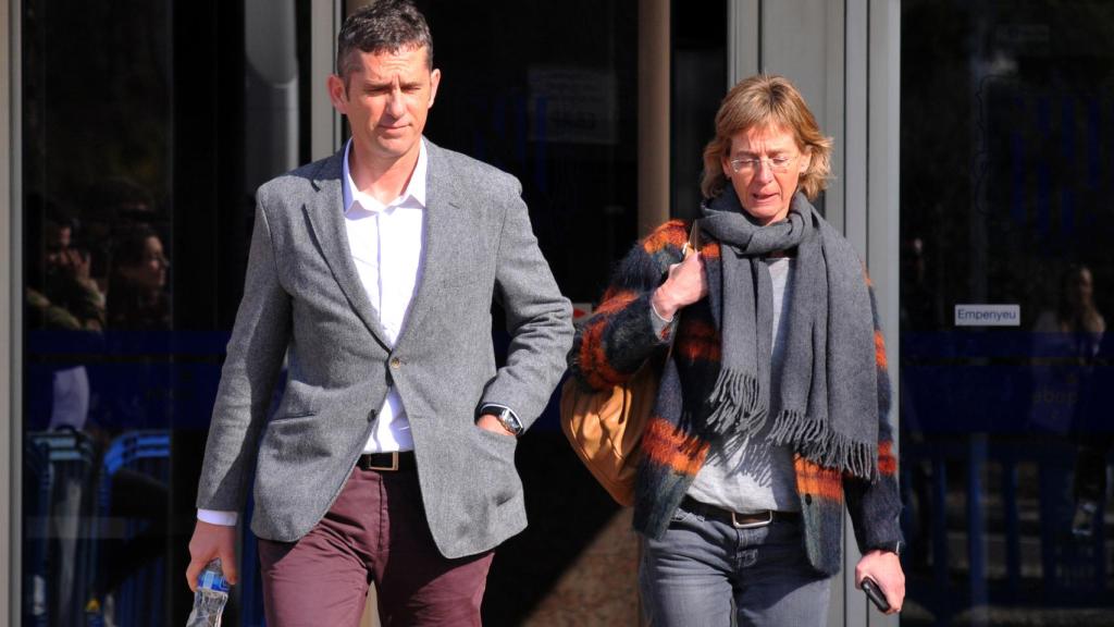 Mikel y Clara Urdangarin en los juzgados de Palma de Mallorca.