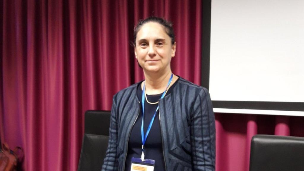 Almudena Ramón Cueto, durante una conferencia.