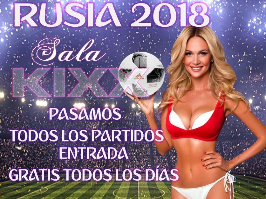 Publicidad de la Sala Kixx en su página web.