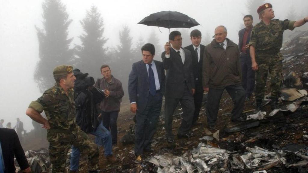 Imagen del accidente Yak 42 en 2003.