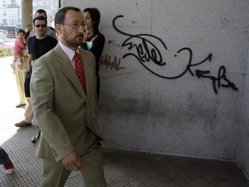 Marcial Dorado, entrando en un juzgado en una de sus últimas comparecencias ante el juez.