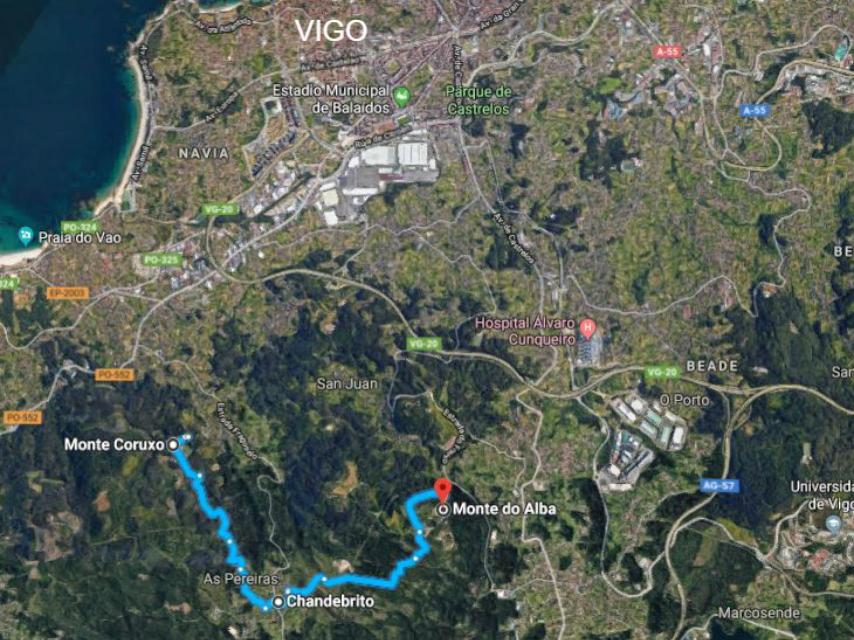 La ruta que hizo Diego antes de chocar contra la piedra y lesionarse la médula.