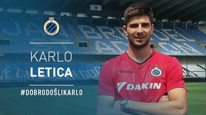 Letica, nuevo jugador del Brujas. Foto Twitter (@ClubBrugge)