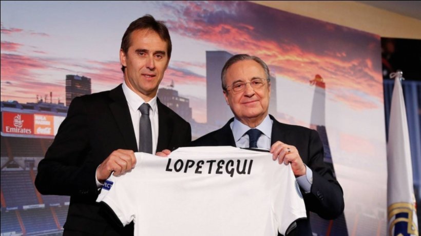 Julen Lopetegui y Florentino Pérez