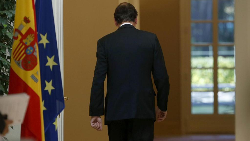 El expresidente del Gobierno, Mariano Rajoy, en La Moncloa.