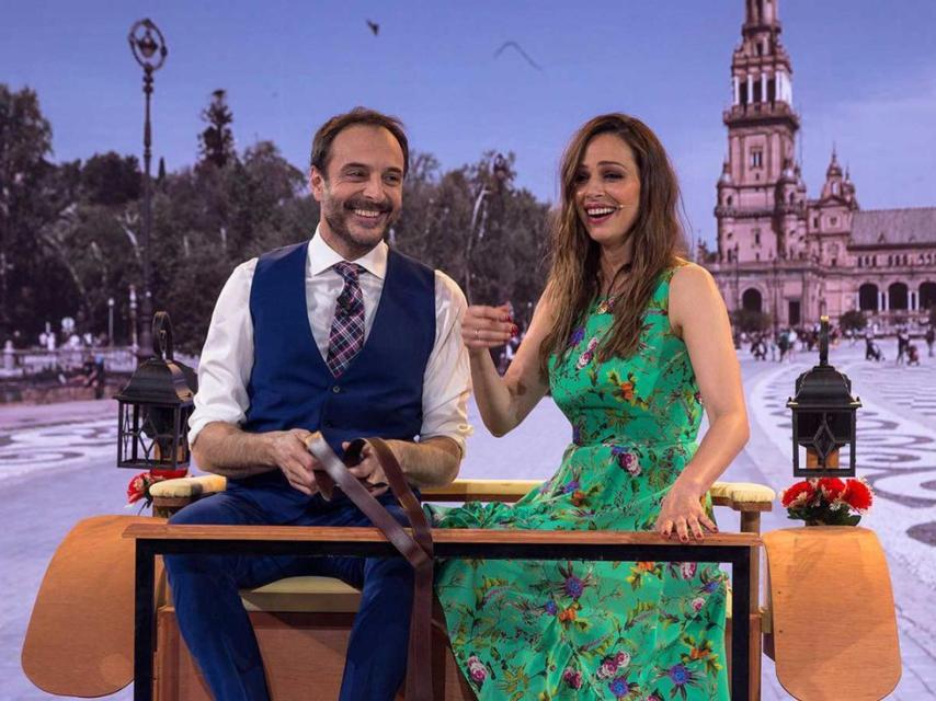 Eva González durante el programa 'La noche de Rober'.