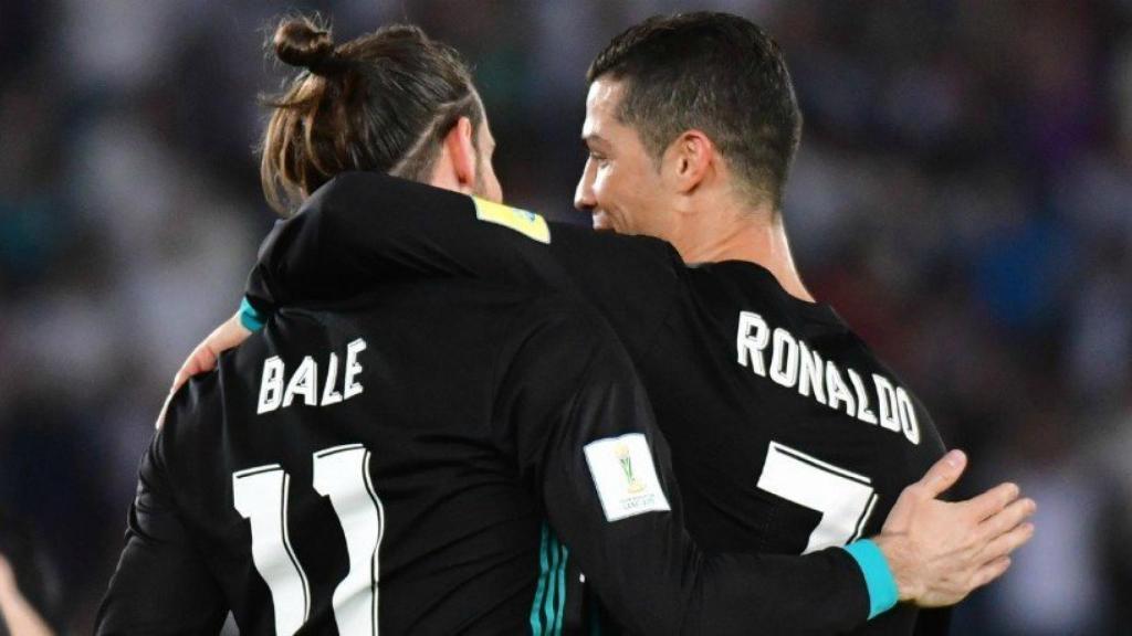 Bale y Cristiano celebran