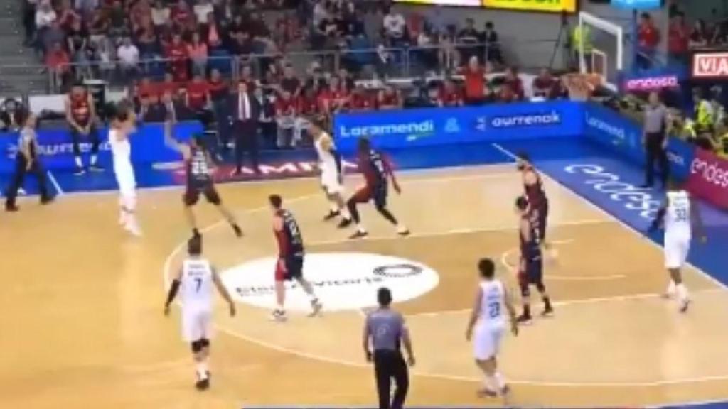 Rudy Fernández durante el partido ante Baskonia