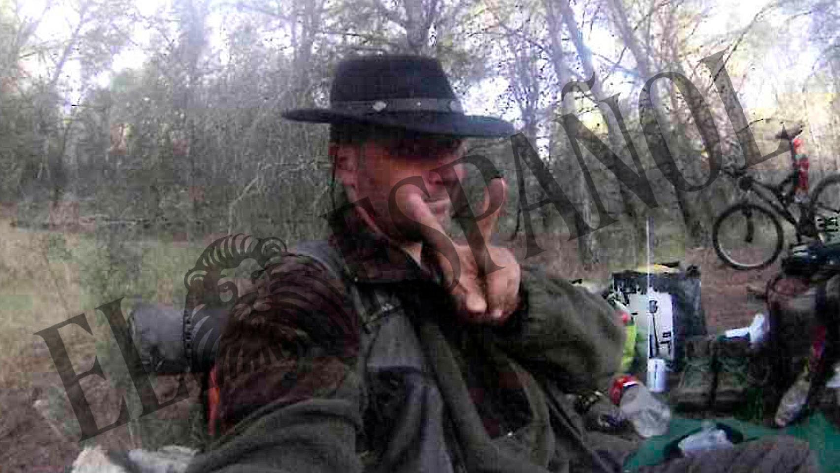 Imagen extraída de la cámara GoPro que llevaba Igor el Ruso en el momento de su detención.