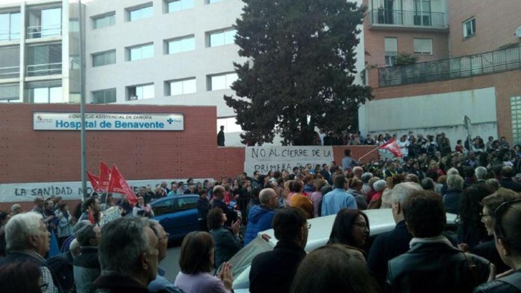 zamora benavente hospital cierre movilizacion