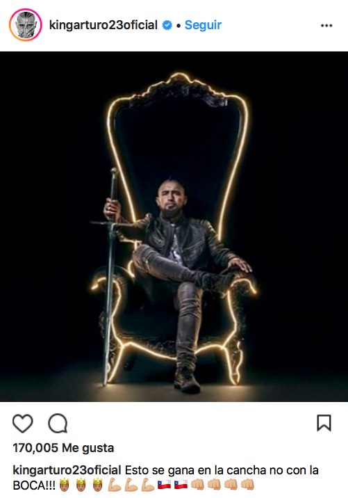 La provocación de Vidal a los argentinos tras su flojo debut