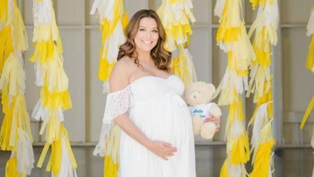 Eva Longoria en el día de su 'baby shower'.