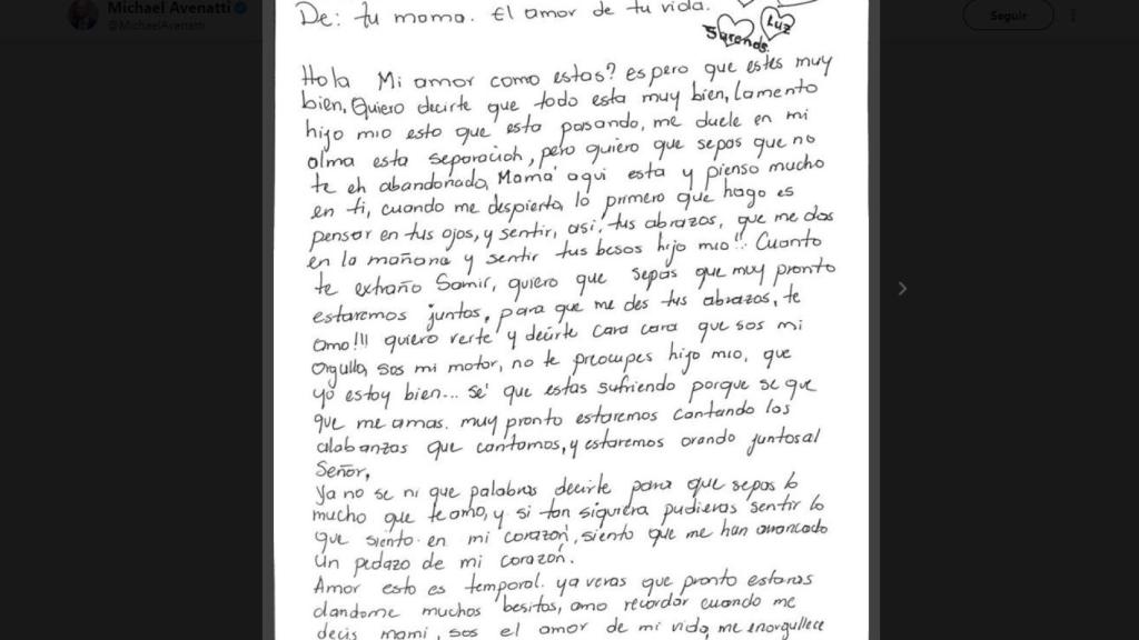 La carta de Levis a su hijo de seis años.