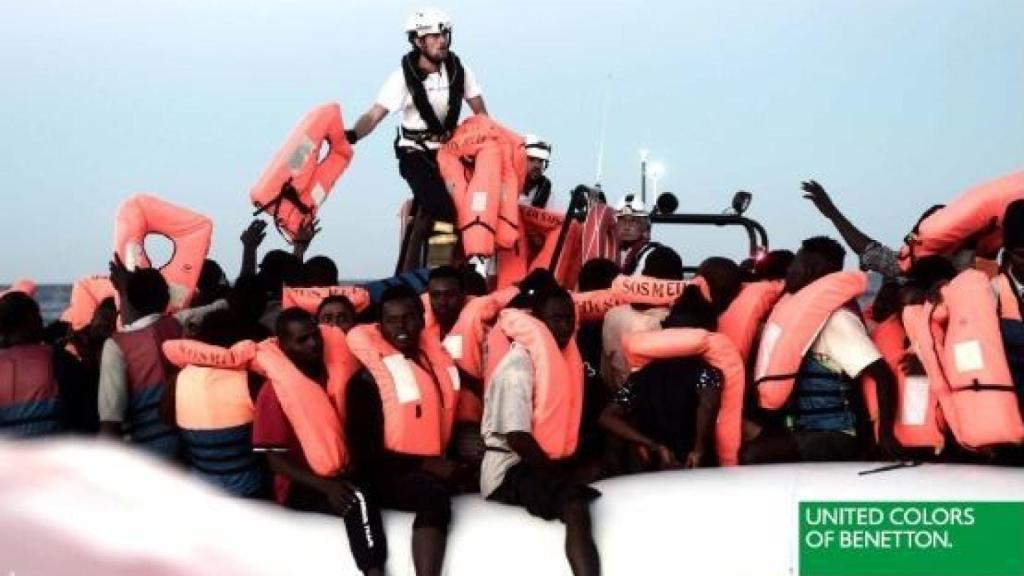 La foto del Aquarius utilizada por Benetton.