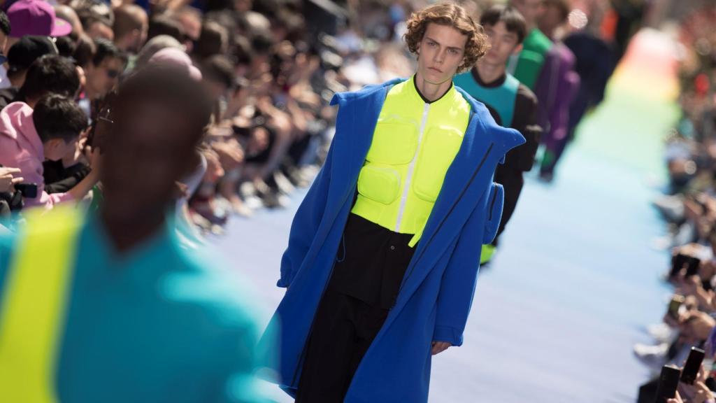 El modelo en la Semana de la Moda de París. EFE.