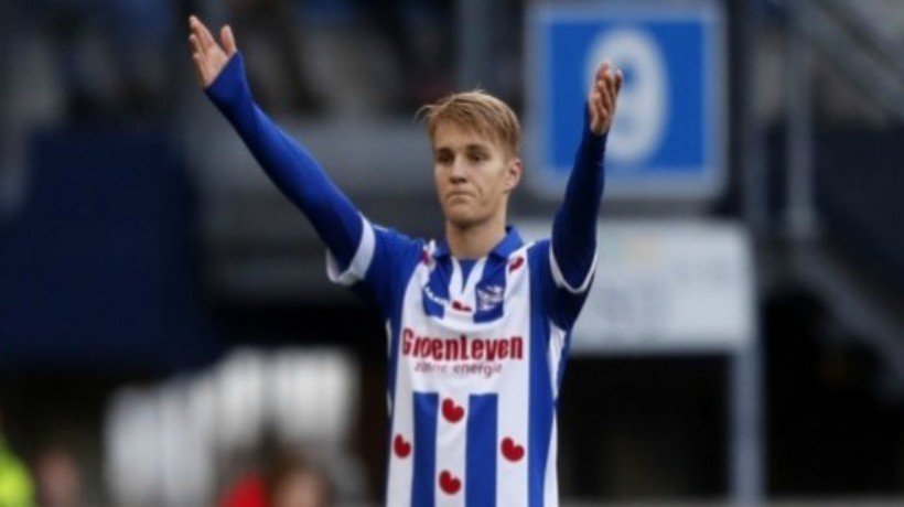 Odegaard, en el Heerenveen. Foto: feanonline.nl