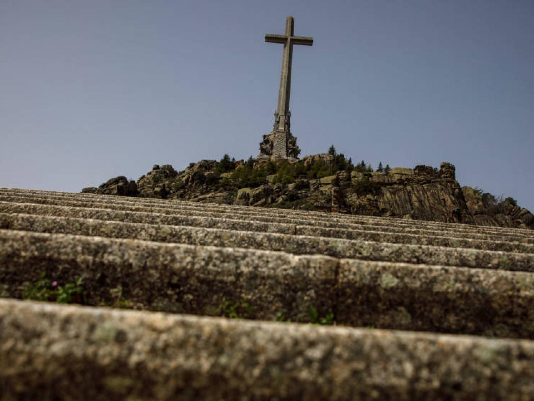 Escaleras hacia la Basílica del Valle de los Caídos.