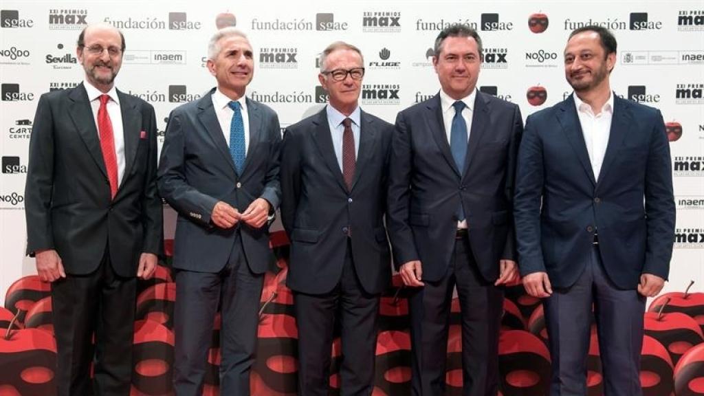 Guirao y Sastrón juntos en la última entrega de los Premios Max.