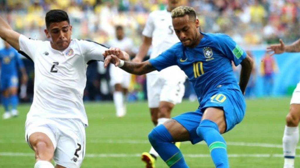 Neymar, frente a Costa Rica. Foto Twitter (@WorldCup)