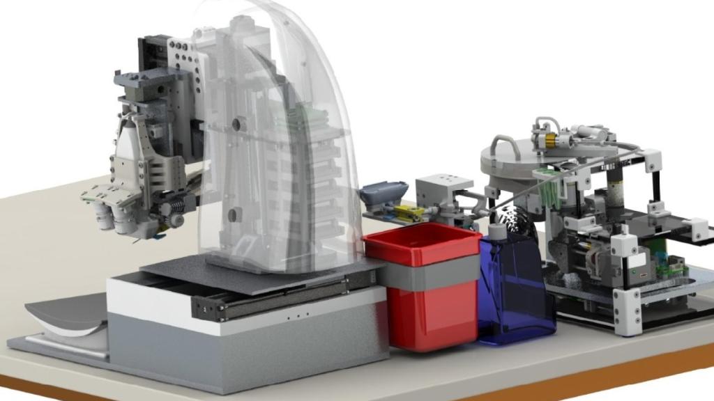 Sistema de extracción de sangre desarrollado por la Univiersidad de Rutgers.