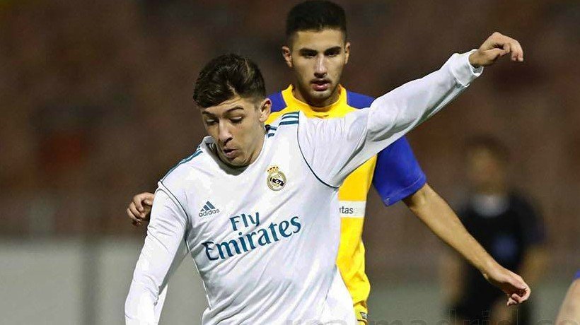 Gelabert, en un partido del Juvenil A en la Youth League