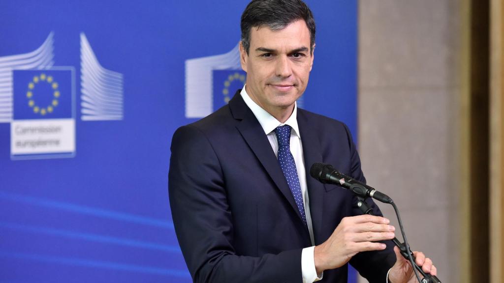 Pedro Sánchez, a su llegada a la minicumbre de Bruselas