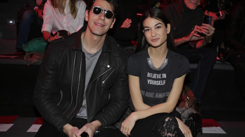 Diego Matamoros y Estela Grande en la última Fashion Week.