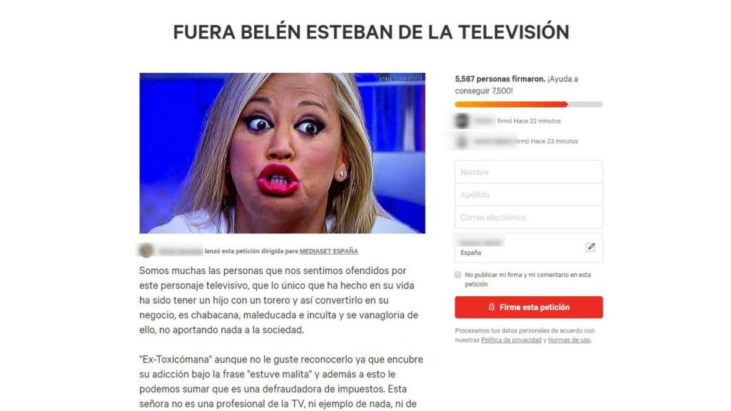 Una captura de la petición.