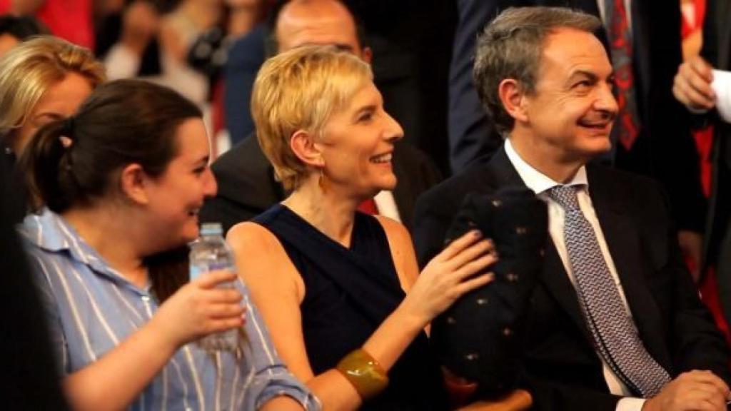 Laura Rodríguez, Sonsoles Espinosa y José Luis Rodríguez Zapatero.