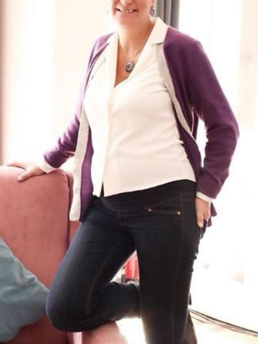 María el día que anunció que esperaba un hijo.