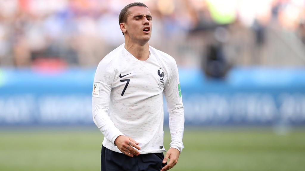 Griezmann se lamenta tras fallar una ocasión