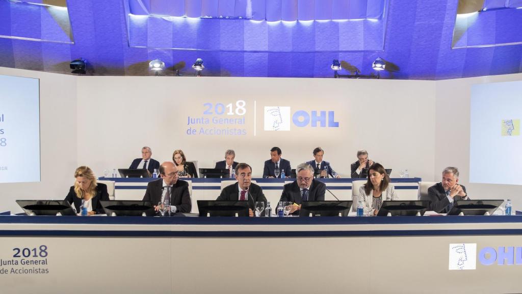 Junta de Accionistas de OHL celebrada en Madrid.