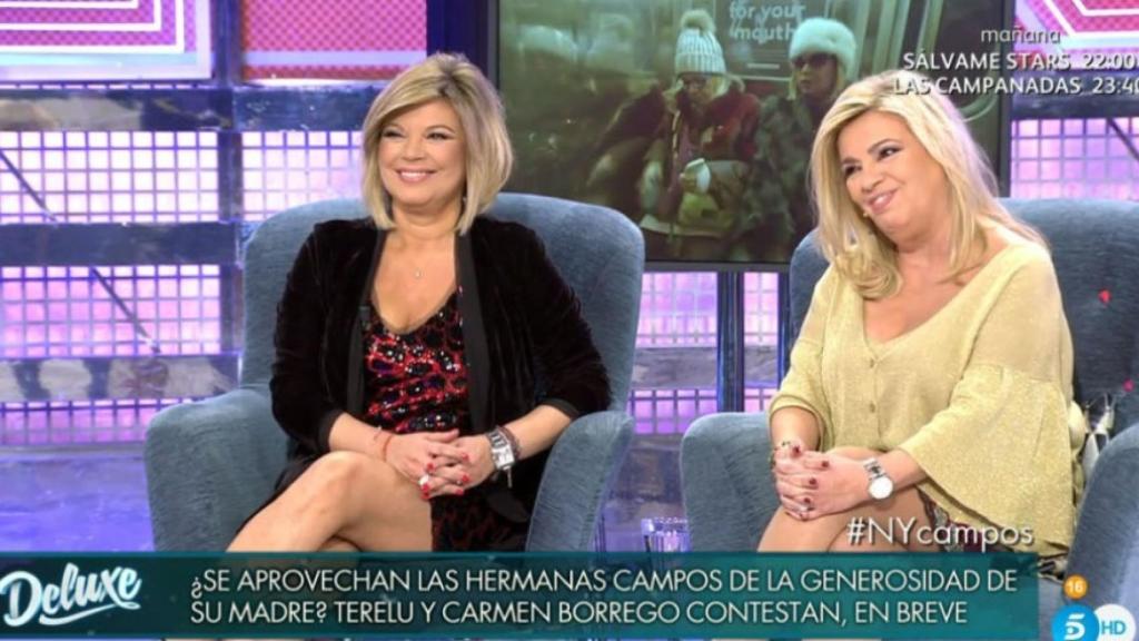 Terelu Campos y Carmen Borrego.