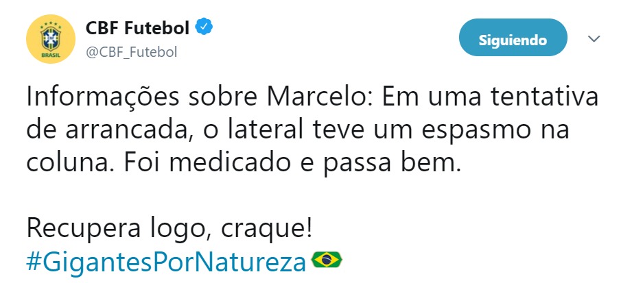 Parte médico de Marcelo