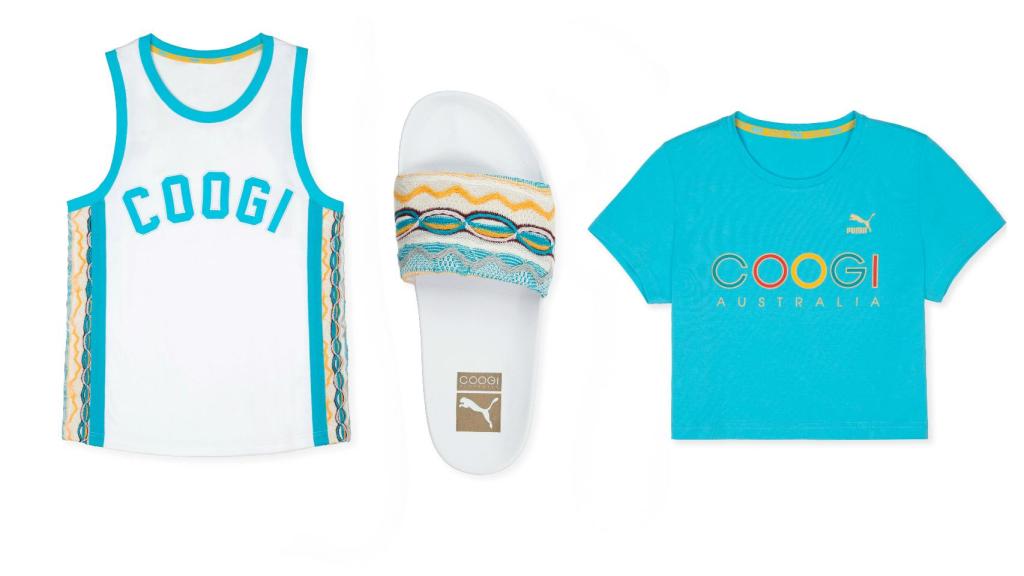 Prendas de la nueva colección de PUMAxCOOGI.