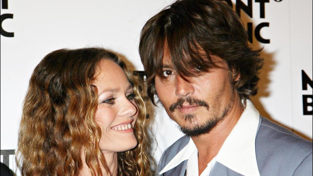 La pareja de actores durante su relación.