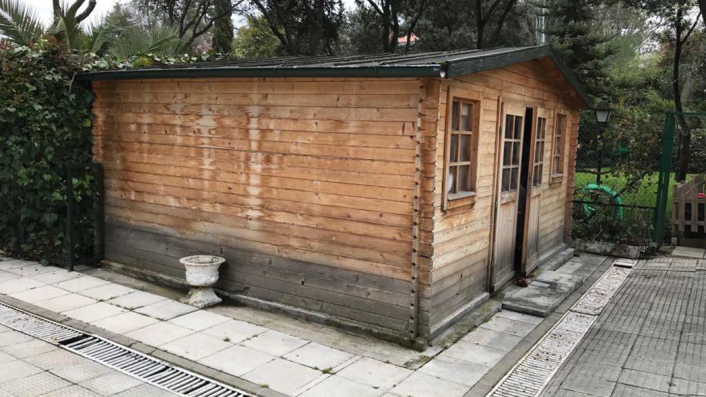 La caseta donde Sandra guardó sus pertenencias.