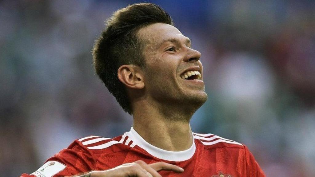 Smolov, jugador ruso. Foto: fckrasnodar.ru