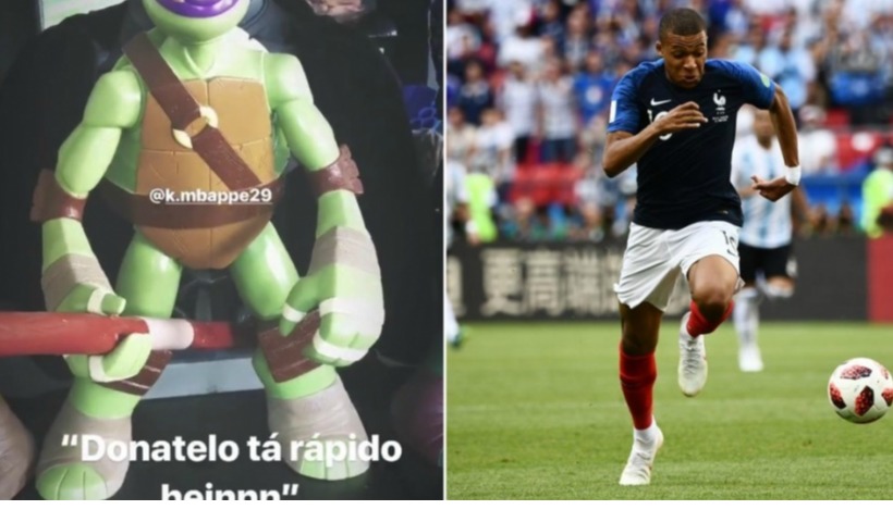 Mbappé celebra su gol a Perú. Foto: Twitter (@equipedefrance).