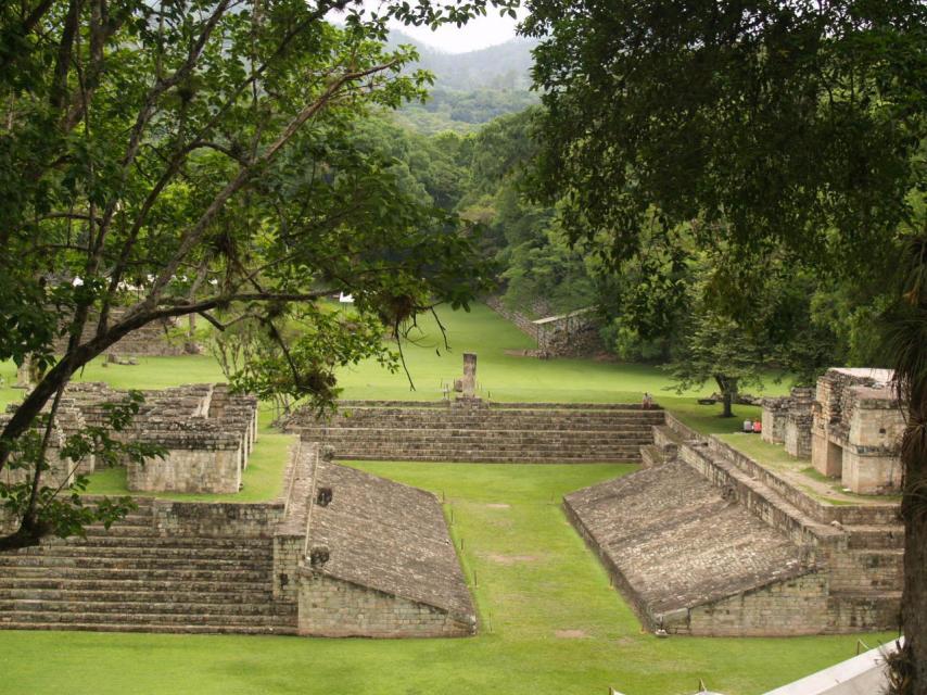 Parque de pelota en Copán.