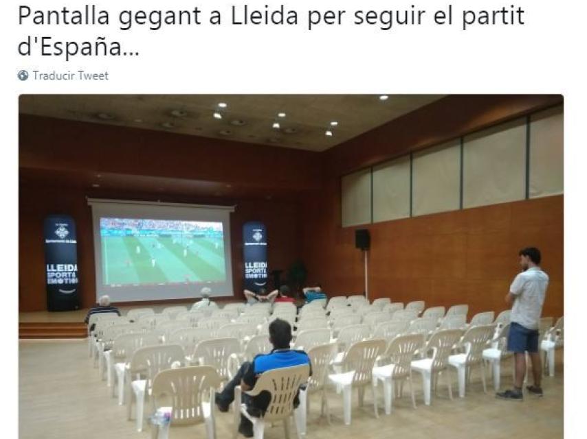 Uno de los tuits burlones sobre España.