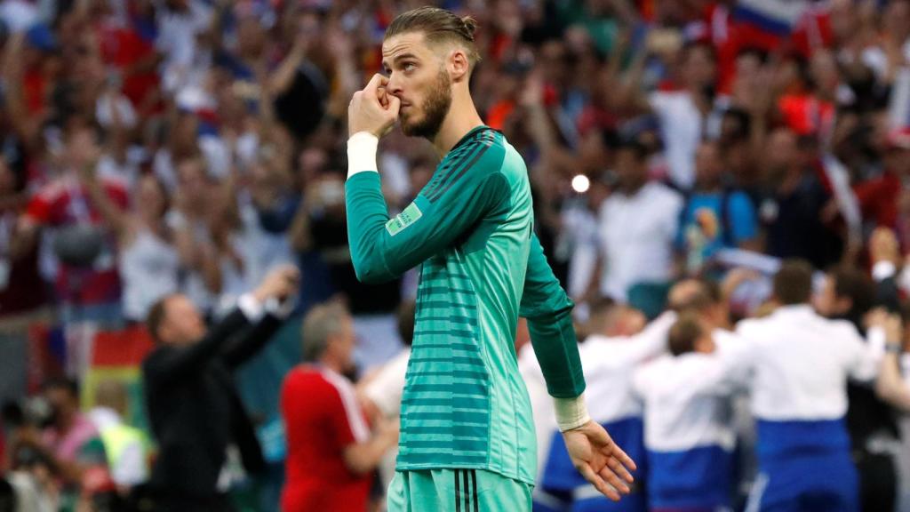 David de Gea se retira decepcionado tras la eliminación