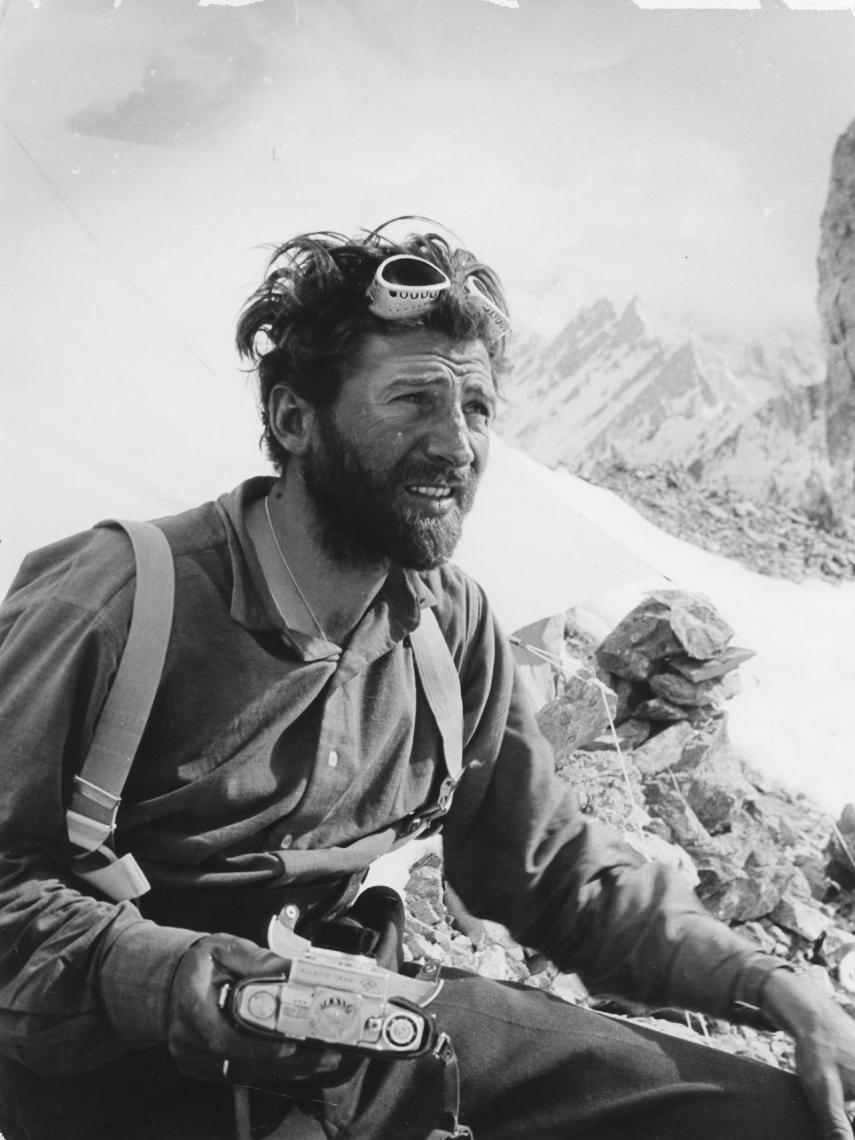 Hermann Buhl en el Broad Peak.