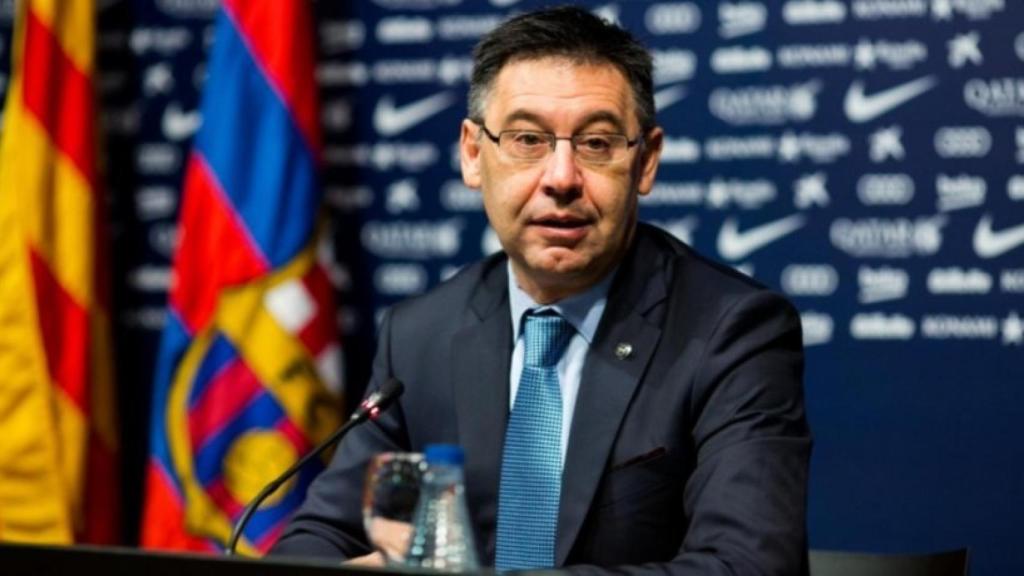 Josep María Bartomeu. Foto: Twitter (@FCBarcelona_es)