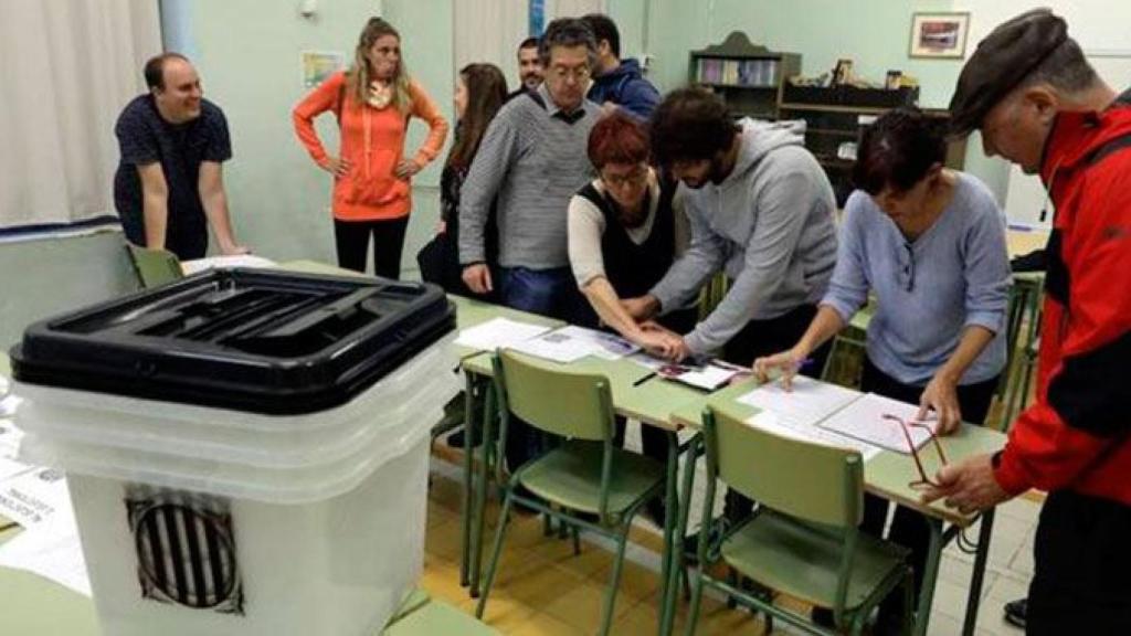 Uno de los centros donde se votó el 1-O./