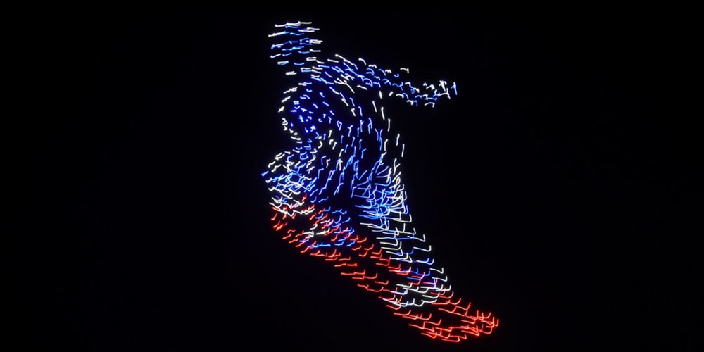 fuegos artificiales drones olimpiadas de invierno corea del sur