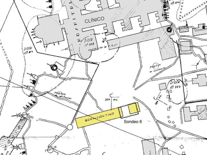 Plano de la excavación del equipo de Alfredo González-Ruibal.